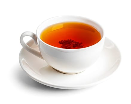 Cup of tea isolated on white background. AI generated