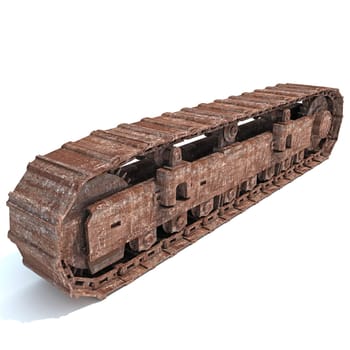 Track Kit 3D rendering model on white background
