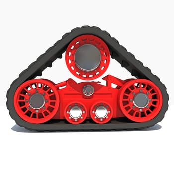 Track Kit 3D rendering model on white background
