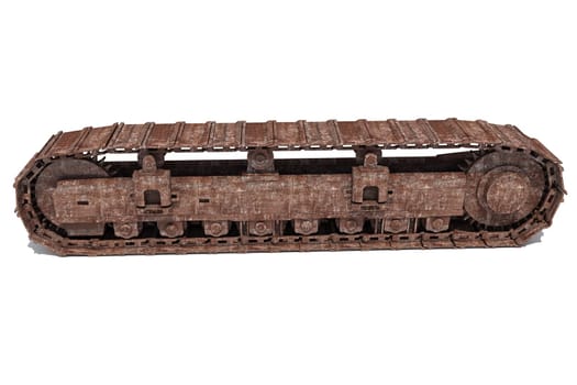 Track Kit 3D rendering model on white background