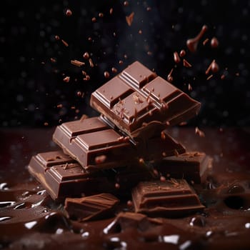 Delicious chocolate generated by artificial intelligence