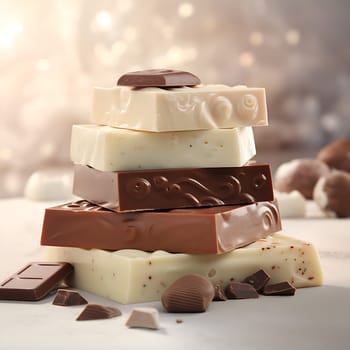 Delicious chocolate generated by artificial intelligence