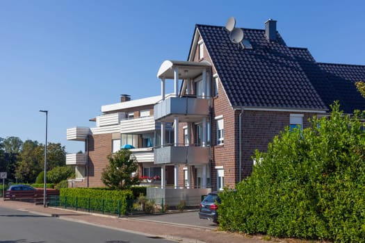 Brick multi-family house, residential building, Syke, Lower Saxony, Germany