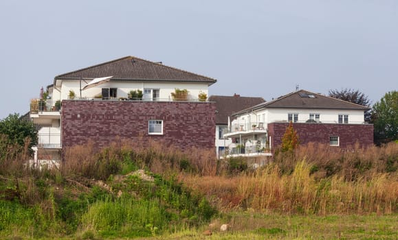 Brick multi-family house, residential building, Syke, Lower Saxony, Germany