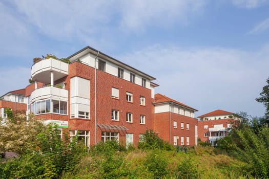 Brick multi-family house, residential building, Syke, Lower Saxony, Germany