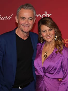 Robert Lohr und Luise Bähr bei 29. Jose Carreras Gala 2023 am 14.12.2023 in Media City Leipzig