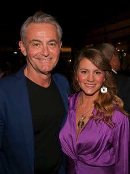 Robert Lohr und Luise Bähr bei 29. Jose Carreras Gala 2023 am 14.12.2023 in Media City Leipzig