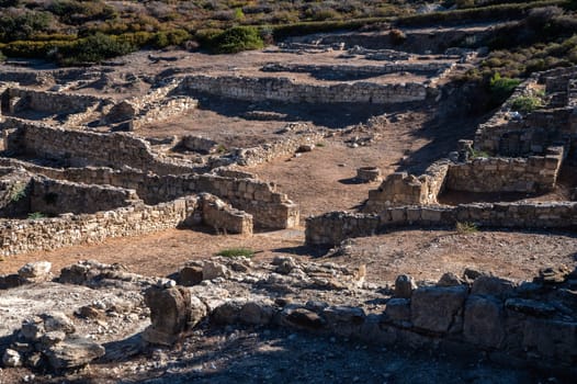 Beautiful antic city names Kamiros, Rhodes island, Greece