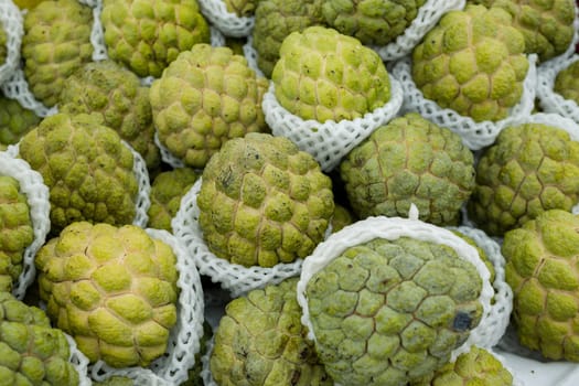 Pile of custard apple for sell