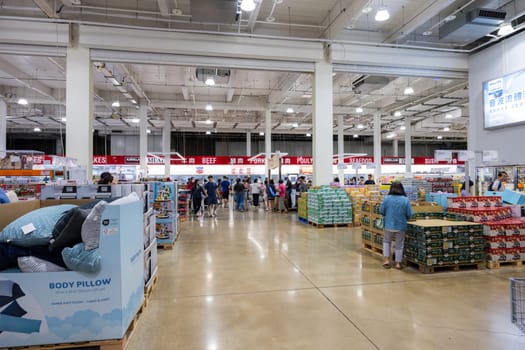 Taiwan 30 October 2023: Costco store in Taiwan