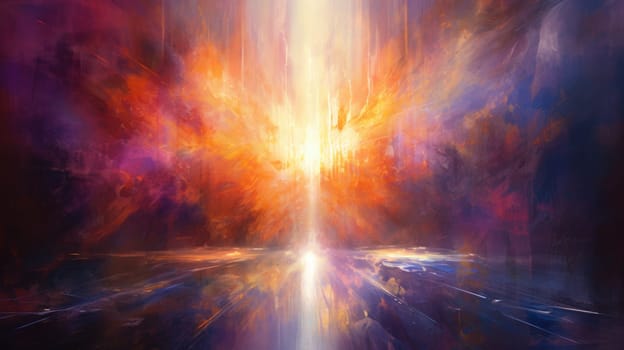 abstract painting of faith and religious and god, ai