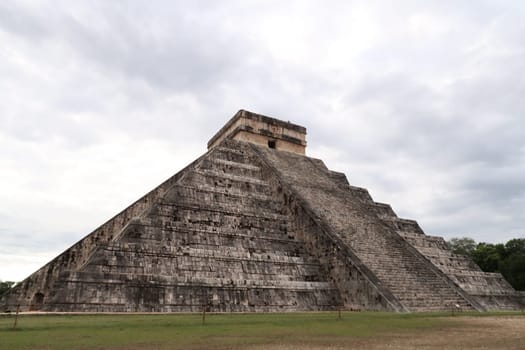 Kukulcan Pyramid, El Castillo, The Castle from the side, Chichen Itza, Valladolid, Mexico 2022