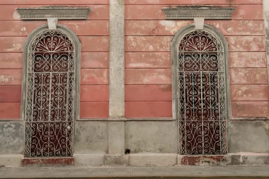 Beautiful facade of a house in Merida, Yucatan, Mexico 2022
