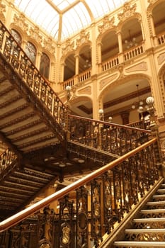 The opulent interior of the Palacio Postal/Museo Palacio Postal/Palacio de Correos/Correo Mayor/Post Office/Postal Palace/ Mexico City 2022
