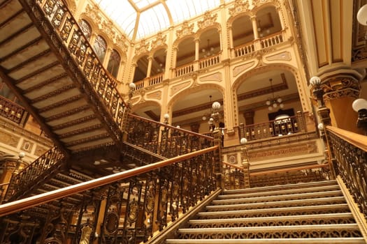 The majestic interior of the Palacio Postal/Museo Palacio Postal/Palacio de Correos/Correo Mayor/Post Office/Postal Palace/ Mexico City 2022