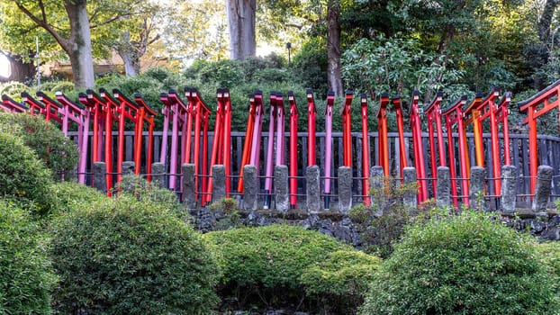 Otome Inari Shrine side view of the torii