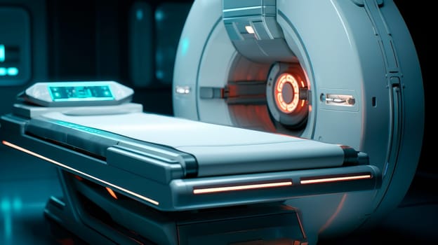 Modern equipment and medical devices in in the modern hospital laboratory. AI generated