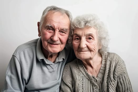 Portrait of an happy old couple