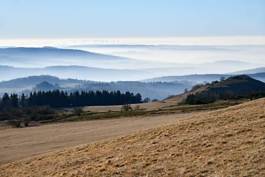 View from the Wasserkuppe into the Hessian Rhön
