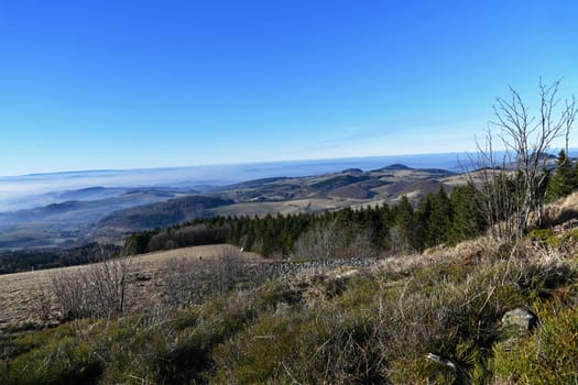 View from the Wasserkuppe into the Hessian Rhön