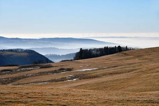 View from the Wasserkuppe into the Hessian Rhön