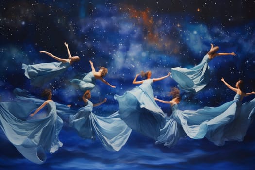 Stellar Ballet: The Graceful Waltz of the Cosmos. High quality photo