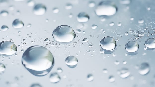 Serene droplets. Created using AI generated technology and image editing software.