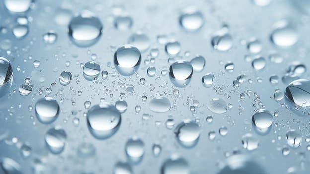Serene droplets. Created using AI generated technology and image editing software.
