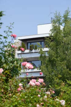 Residential building, Modern residential building, Multi-family house, Oldenburg in Oldenburg, Lower Saxony, Germany