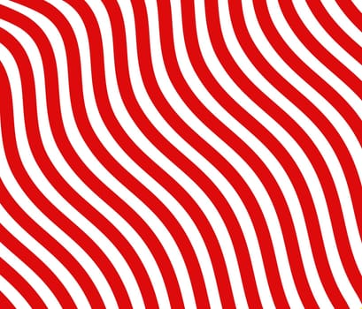 Red and white background banner with curved lines