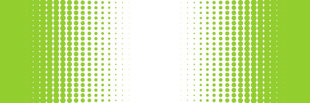 Gradient frame banner with green and white color