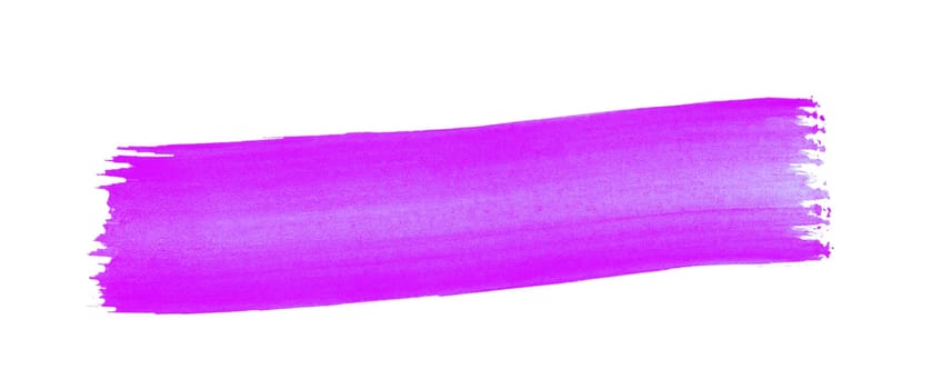 Sketch of hand drawn purple paintbrush stripe