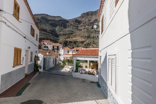 liebevoll restaurierte Häuser im Vorzeigedorf Fataga, San Bartolomé de Tirajana, Gran Canaria, Spanien