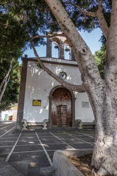 Kirche im restaurierten Vorzeigedorf Fataga,San Bartolomé de Tirajana,fataga, Gran Canaria, Spanien