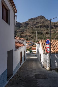 liebevoll restaurierte Häuser im Vorzeigedorf Fataga, San Bartolomé de Tirajana, Gran Canaria, Spanien