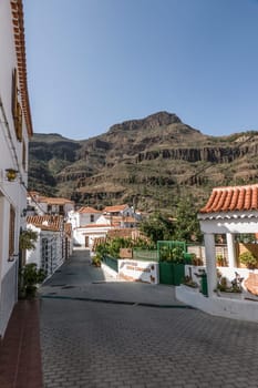 liebevoll restaurierte Häuser im Vorzeigedorf Fataga, San Bartolomé de Tirajana, Gran Canaria, Spanien