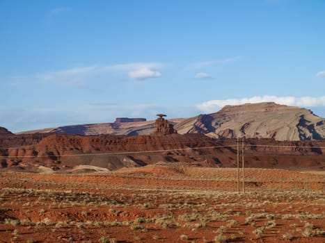 Landscape of the ancient rocks. Monument Valley, Arizona