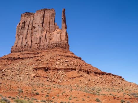 Landscape of the ancient rocks. Monument Valley, Arizona