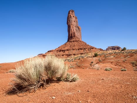 Landscape of the ancient rocks. Monument Valley, Arizona