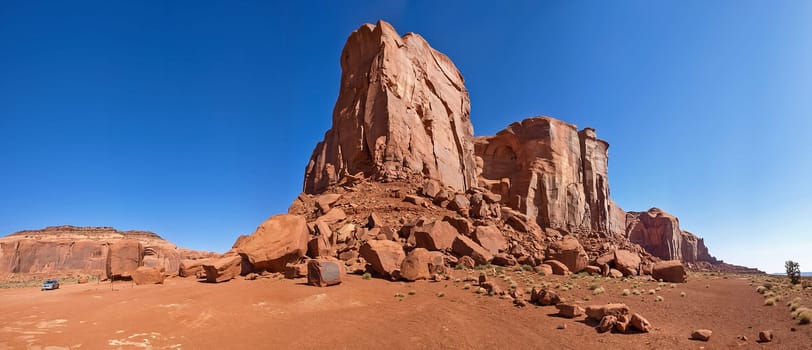 Landscape of the ancient rocks. Monument Valley, Arizona