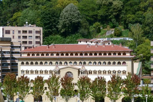 facade of Residencia Fundadora de las Siervas de Jesús de la Caridad in Bilbao, Spain