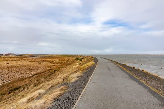 dam at the village of  List at the island of Sylt in Germany