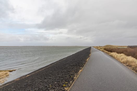 dam at the village of  List at the island of Sylt in Germany
