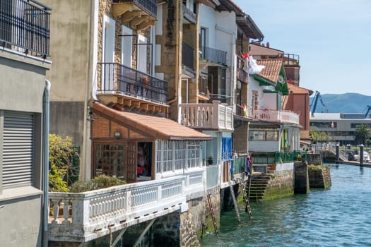 small village at the coast Pasaia Donibane, Gipuzkoa, in Basque Country, Spain
