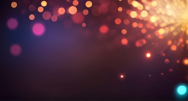 Abstract glowing bokeh background design