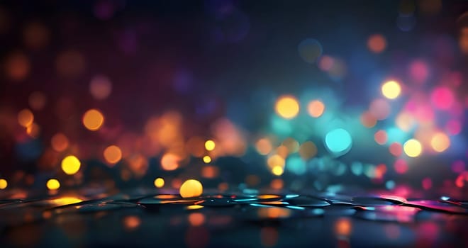 Abstract glowing bokeh background design