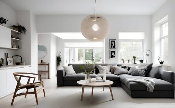 View on modern living room