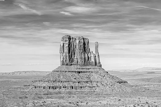 scenic view to west mitten butte in monument valley, USA