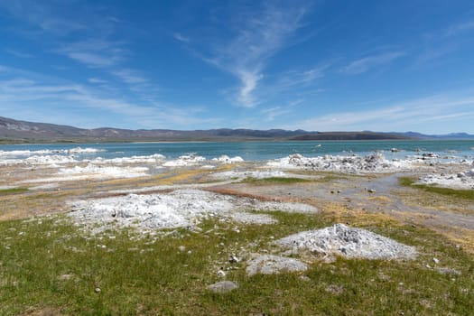 view to Mono lake at Lee Vining, USA