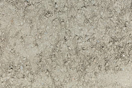 pattern of fresh concrete for a base plate